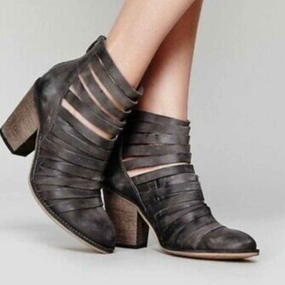 FREE PEOPLE Hybrid Heel Womens Boots - Brown